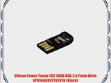 Silicon Power Touch T02 16GB USB 2.0 Flash Drive SP016GBUF2T02V1K (Black)