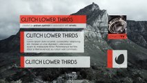 After Effects Project Files - Glitch Lower Thirds - VideoHive 8894640