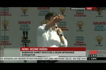 Davutoğlu Kahramanmaraş'ta "Türkiye'yi kim kurdu?" diye sordu