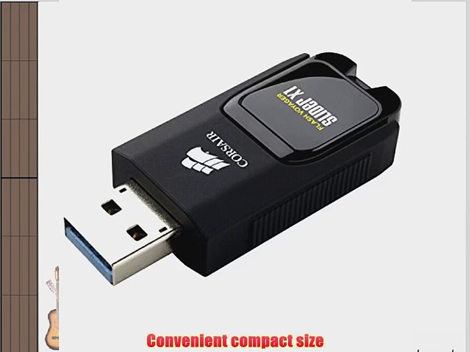 Corsair Flash Voyager Slider X1 64GB USB 3.0 Flash Drive (CMFSL3X1-64GB)