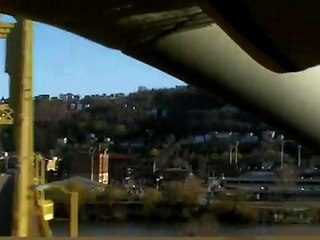 Driving into Pittsburgh Pennsylvania