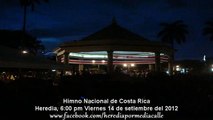Himno Nacional de Costa Rica en Heredia. 14 de Setiembre