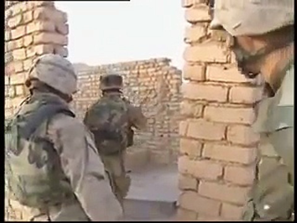 U.S. Marines in Fallujah Iraq Combat Footage