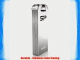 Silicon Power 64GB Touch T03 USB 2.0 Flash Drive Chrome Silver (SP064GBUF2T03V1F)
