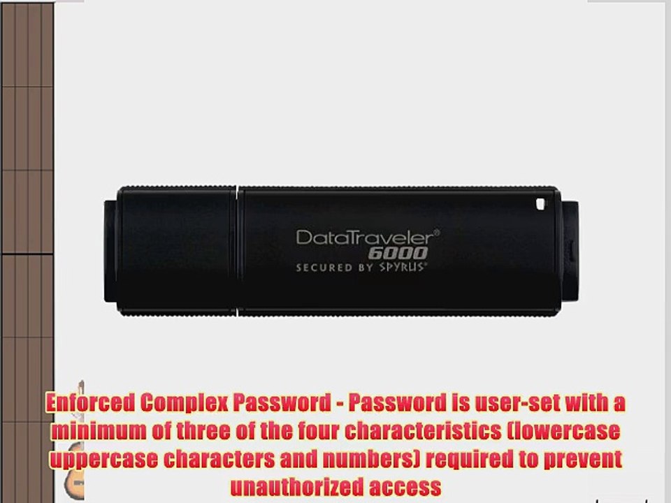 Kingston Digital DataTraveler 6000 8 GB Flash Drive - DT6000/8GB