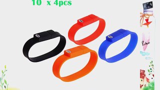 4pcs Bracelet Wristband High Speed 2GB USB Flash Drive Silicone (10 x 4pcs)