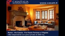 Vendita ville Roma - Villa con giardino e parco in vendita a Roma fra Olgiata e Isola Farnese - Via Cassia