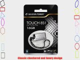Silicon Power Touch 851 16GB USB 2.0 Flash Drive SP016GBUF2851V1S (Silver)