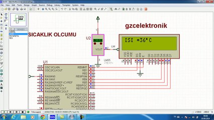 lm35 sensörü ile sıcaklık ölçümü