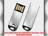 Silicon Power Touch 830 64GB USB 2.0 Flash Drive Silver (SP064GBUF2830V1S)