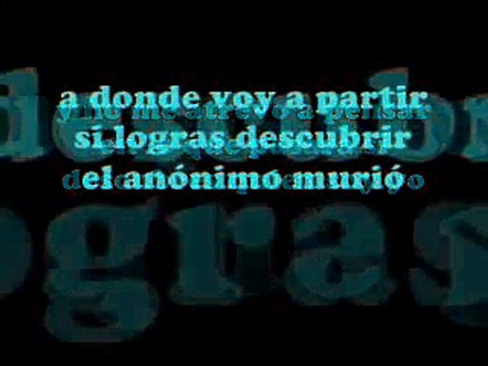 Zmoky - Anonimo (Con Letra)