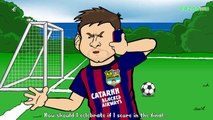 MESSI rings RONALDO for ADVICE! (Funny Parody)