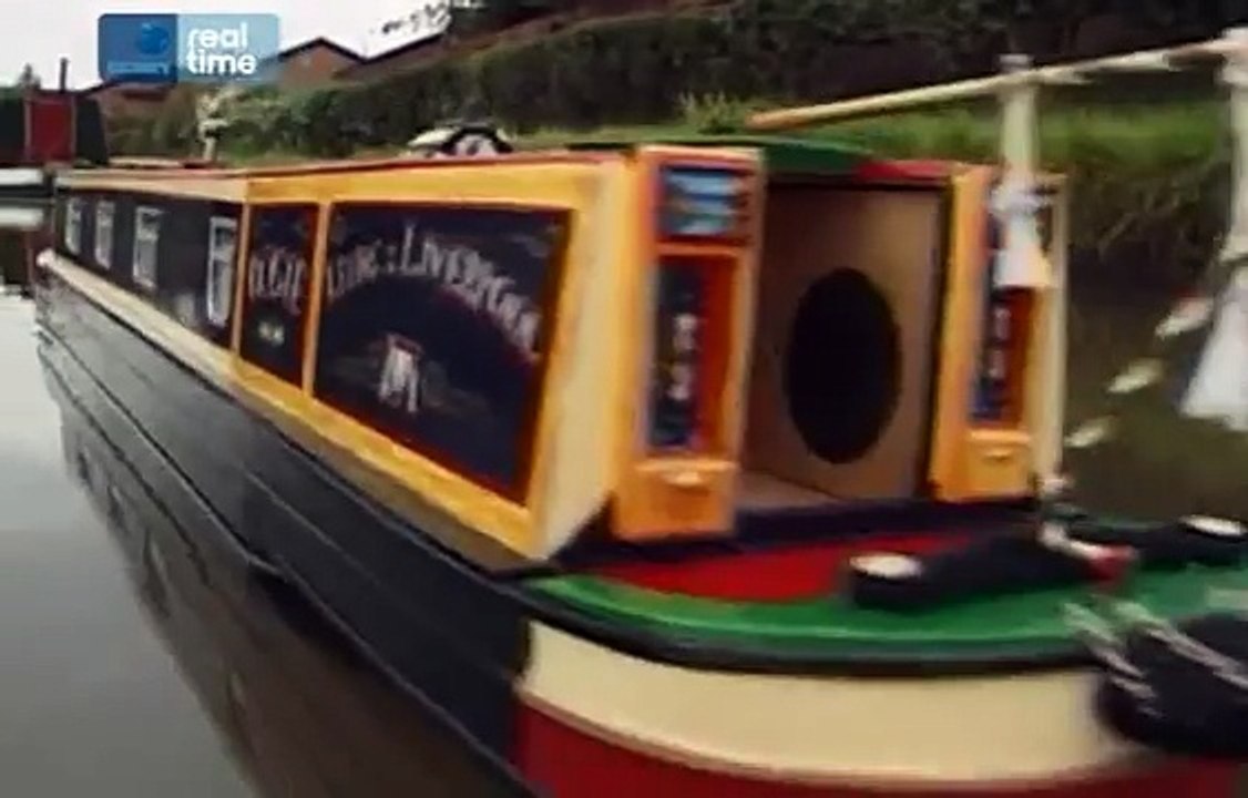 Remote control model canal boat