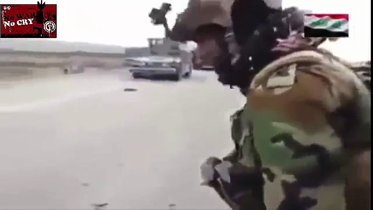 Iraq armed forces police unit ERU firefight with ISIS terrorists