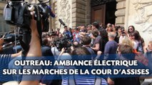 Outreau: Ambiance électrique sur les marches  de la cour d'assises d'Ille-et-Vilaine