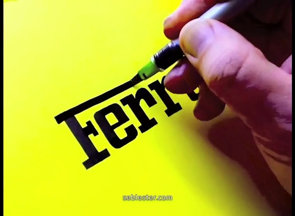 Les logos à main levée de Seb Lester