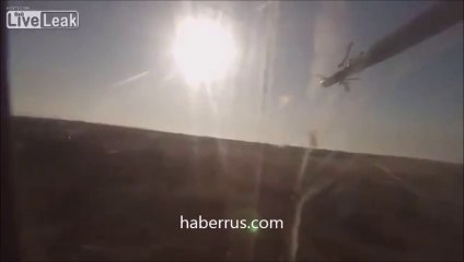 Ukrayna’da roketle vurulan askeri helikopterin düşüş anı