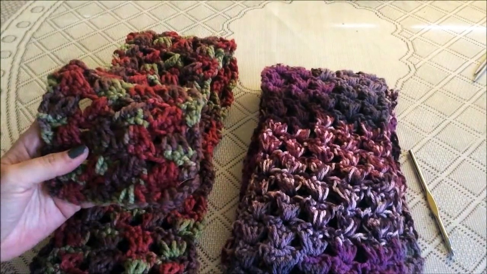 Cómo tejer: Bufanda a crochet (fácil y rápida) - video Dailymotion