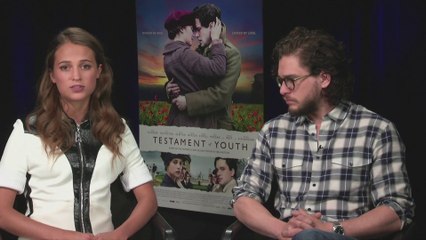 IR interview: Alicia Vikander & Kit Harrington For "Testament Of Youth" [Sony Pictures Classics]