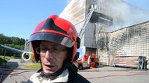 INCENDIE A L'USINE D'INCINERATION DE NOIDANS-LE-FERROUX : LES POMPIERS MOBILISES