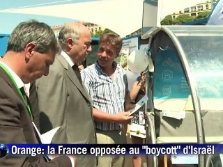 Affaire Orange: Paris tente de calmer l'orage, rejette tout "boycott d'Israël"