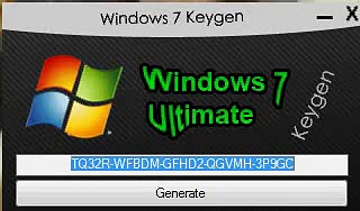 Windows7 Key generator