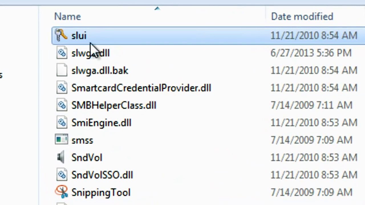 Windows7 ultimate 32 bit and 64 bit genuine product key problem fix with slui and cmd