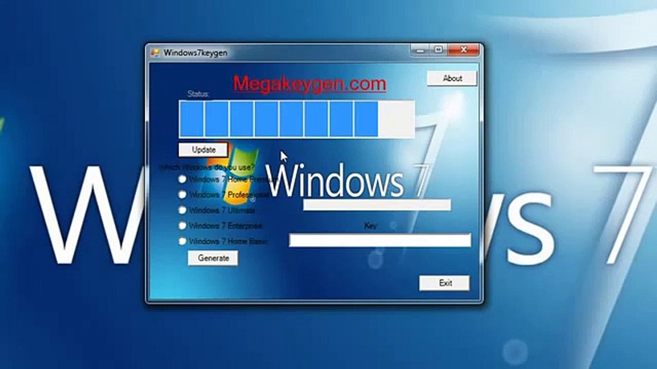 Windows 7 Key generator
