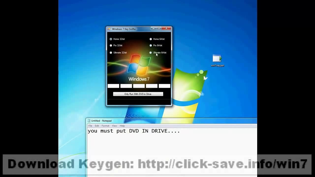 WINDOWS 7 Product Key Generator