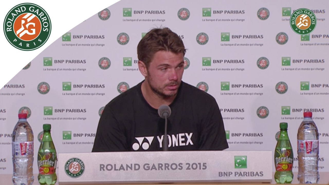 Press conference Stan Wawrinka 2015 French Open / Semifinals