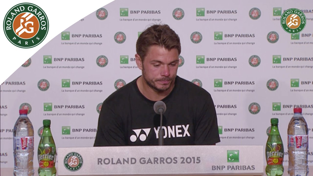 Conférence de presse Stanislas Wawrinka Roland-Garros 2015 / Demi-finales