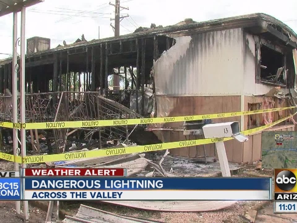 Lightning strikes set several fires in the Valley