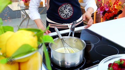 Choumicha : Tarte à la crème au citron et aux fraises (VF)