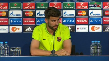 Champions League Final: press conference: Gerard Piqué (ENG)