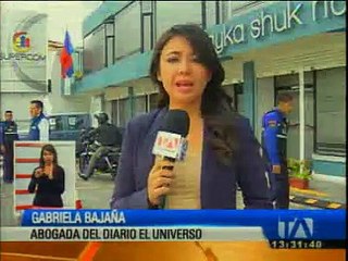 En señal de resistencia El Universo se retiró de la audiencia