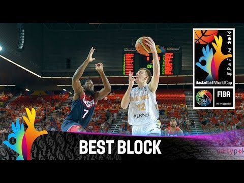 Ukraine v USA - Best Block - 2014 FIBA Basketball World Cup