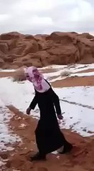 This why we don't have snow in Saudi Arabia