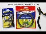 How To Rig / Tie Knotless using  wire leader to fishing hooks.