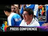 Serbia v Greece - Post Game Press Conference - 2014 FIBA Basketball World Cup