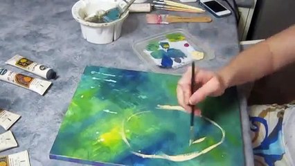 Mixed Media Painting - Waiting