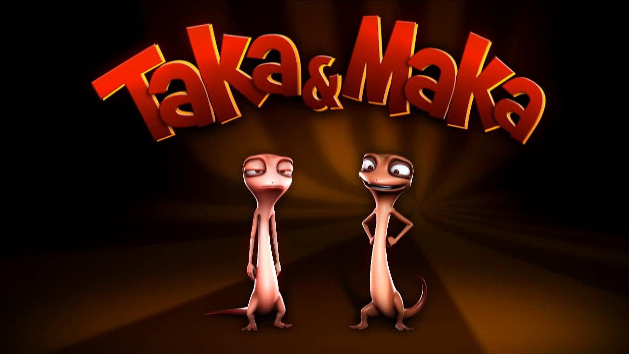 Taka & Maka   The Mirror. Funny cartoon, lizards, cartoon for kids.