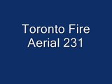 Toronto Fire Aerial 231 responding