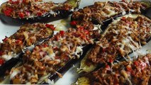 Lamb Mince stuffed Aubergines How to cook video recipe | Thai Food Masterful