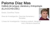 Digital.CSIC (divulgación): testimonios CSIC sobre el Acceso Abierto. Paloma Díaz Mas