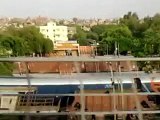 View of Patel Nagar Railway Station from Running Metro