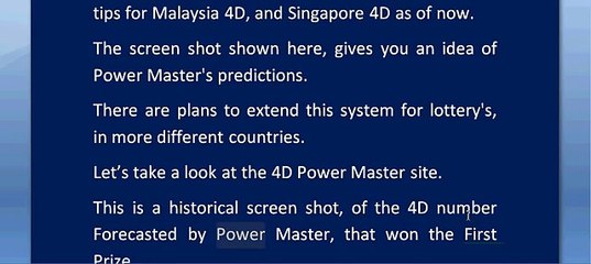 Forecast, Prediction, tips for 4D Number, Malaysia 4D, Singapore 4D