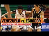 Venezuela v Ecuador - Highlights - Preliminary Round - 2014 South American Championship for Women