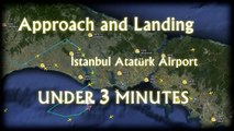 TimeLapse Turkish A330 İstanbul Approach&Landing in 3 Mins  -GoPro Hero3 and Flight Radar