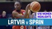 Latvia v Spain - Highlights - Quarter-Finals - 2014 U16 European Championship Women