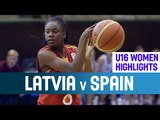 Latvia v Spain - Highlights - Quarter-Finals - 2014 U16 European Championship Women